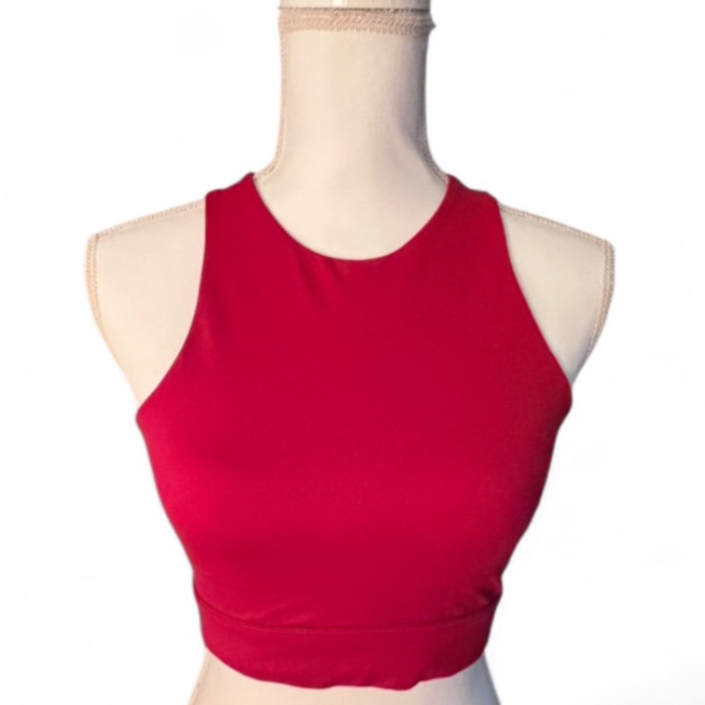 Carbon38 Vibrant Red Sports Bra - Picture 3 of 10